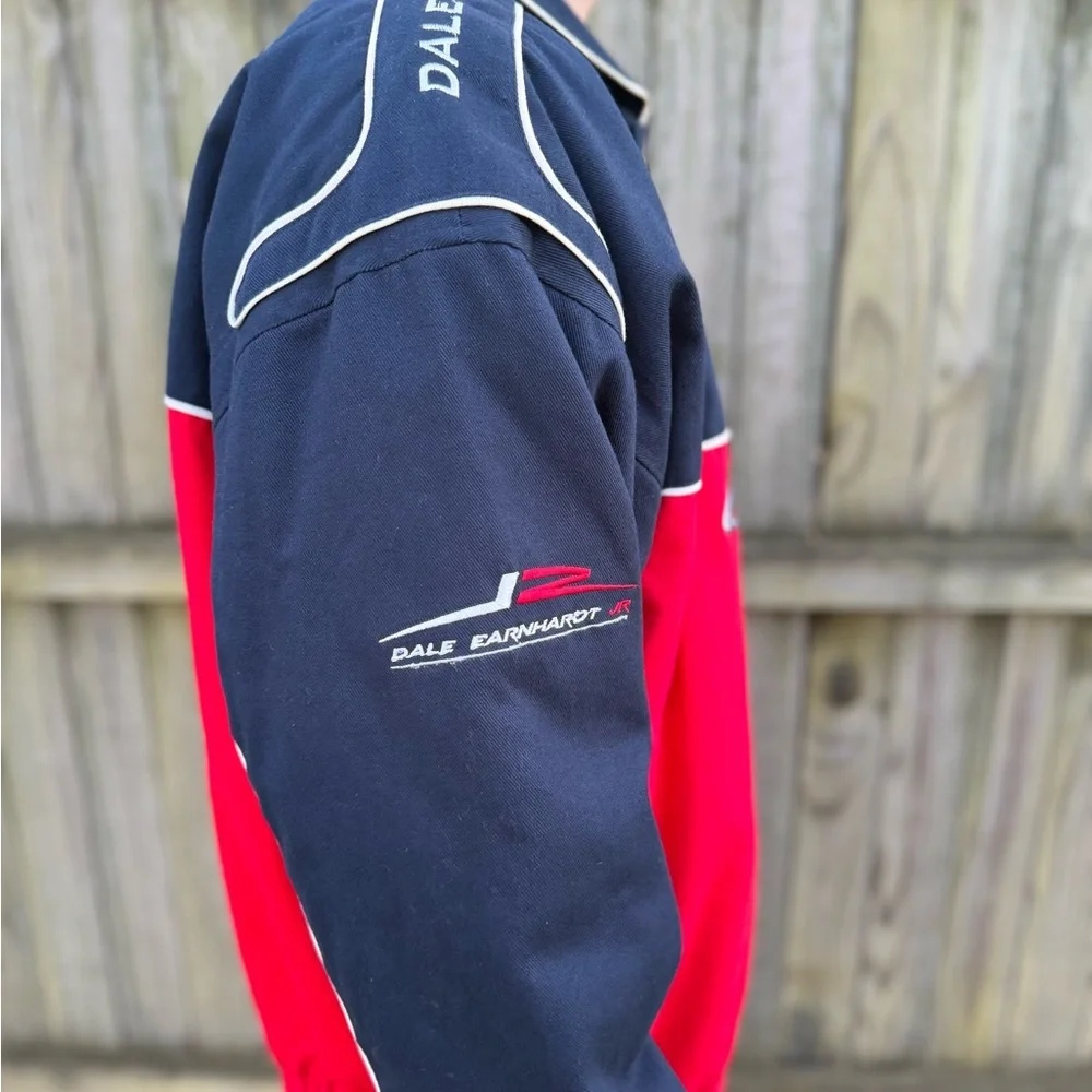 Vintage NASCAR Dale Earnhardt Jr Budweiser Racing Jacket - Picture 3 of 8